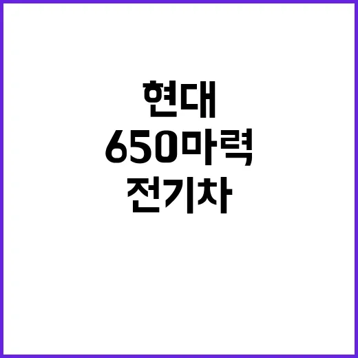 전기차 현대의 650마력 랠리카로 반전!