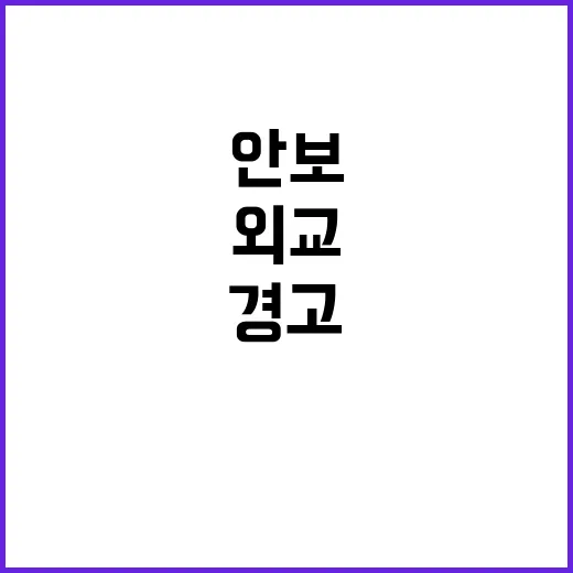 외교안보 원칙 대통…