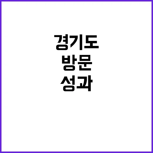 경기도대표단 유럽 방문으로 투자협력 큰 성과 기대!