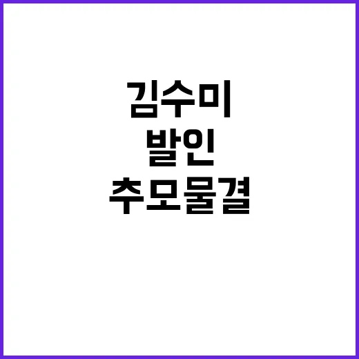 김수미 별세 추모 …