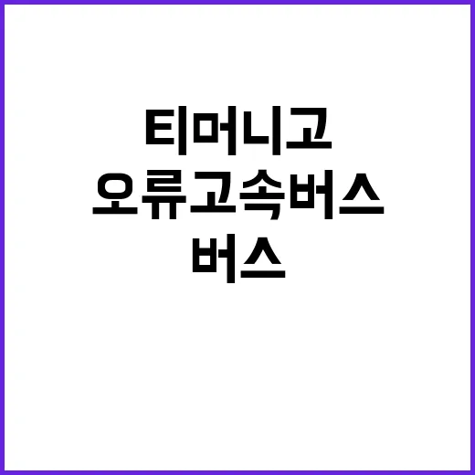 티머니고 오류 고속…