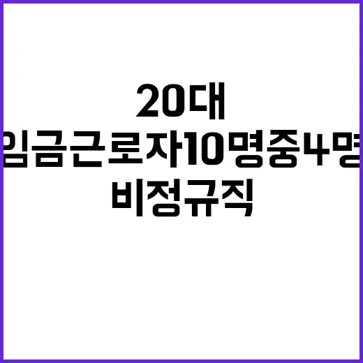 20대 비정규직 임…