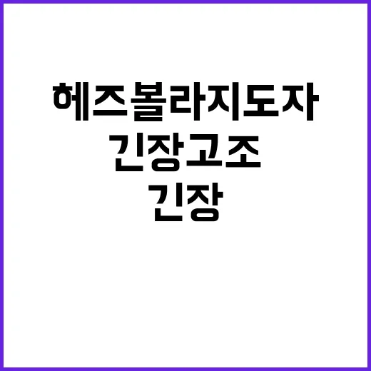 이스라엘 헤즈볼라 …