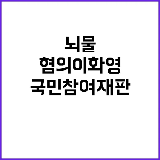 뇌물 혐의 이화영의 국민참여재판 요청 논란!