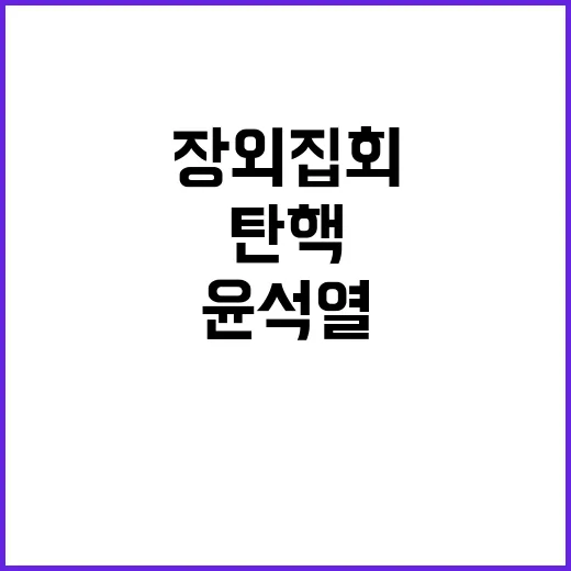 민주당 장외집회 윤…