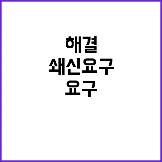 대통령 쇄신 요구 귀 막는다고 해결 안 된다!