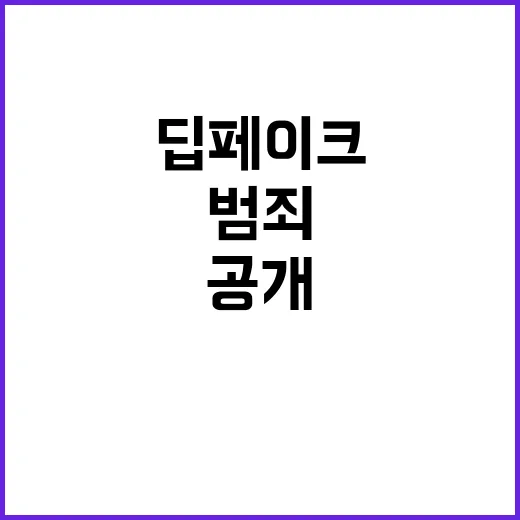 딥페이크 범죄 증가 은밀한 유통 실태 공개!