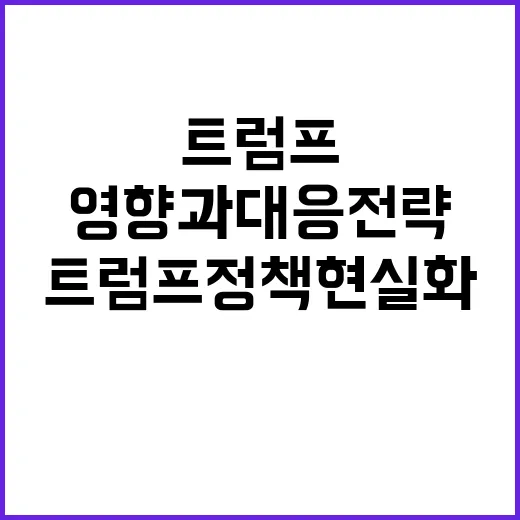 트럼프 정책 현실화…