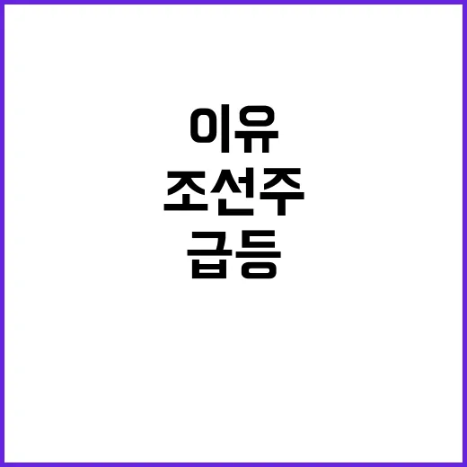 코스피 약세 조선주…