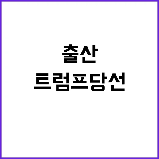 트럼프 당선 4B 확산 혼인과 출산 거부