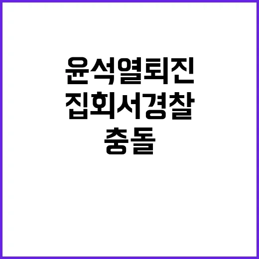 윤석열 퇴진 집회서…