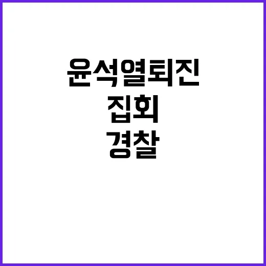 윤석열 퇴진 집회에서 벌어진 경찰과의 충돌!