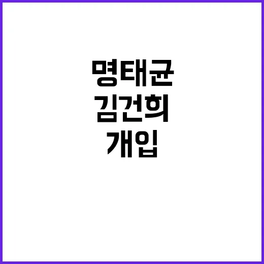 “명태균 폭로 김건…