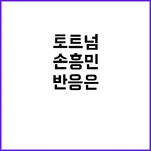 손흥민 사과 토트넘…