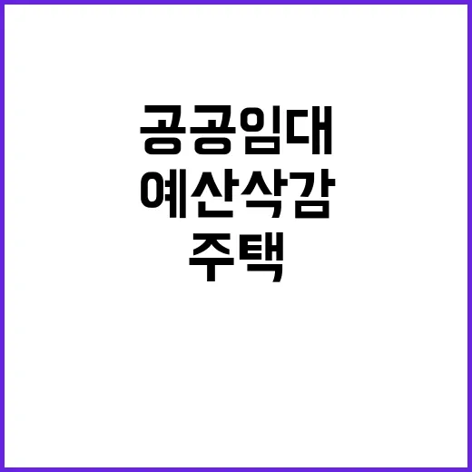 공공임대주택 예산 …