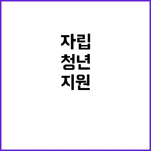 자립 징검다리 청년재단의 새로운 지원 계획 공개!