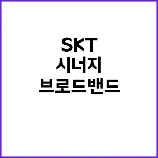 브로드밴드 SKT 자회사로 시너지 극대화 선언!