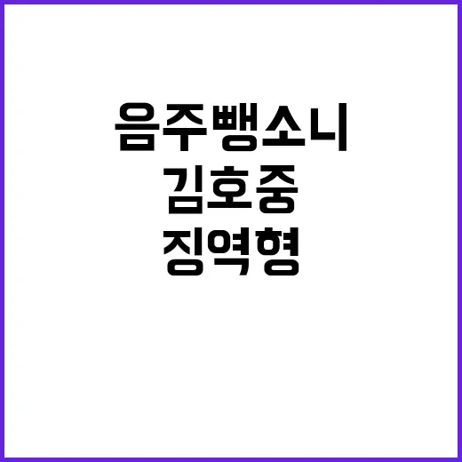 음주 뺑소니 김호중…