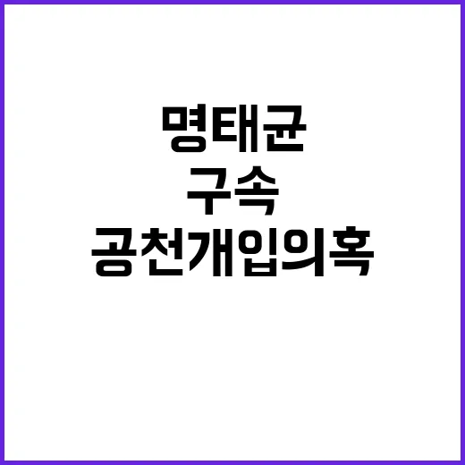 명태균 구속 윤김 …