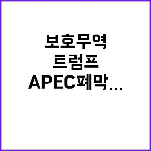 APEC 폐막…트럼…