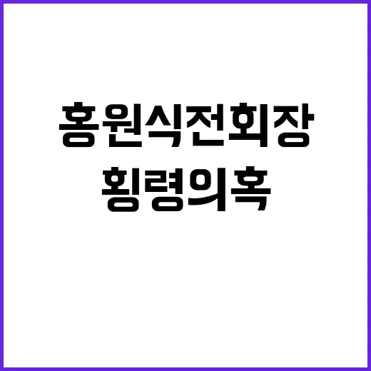 횡령 의혹 홍원식 전 회장 소환의 진실은?