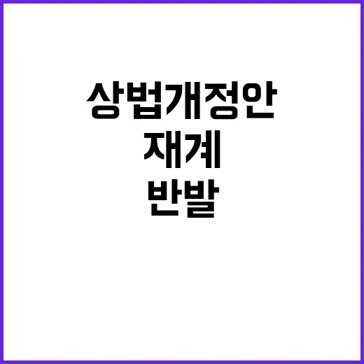 상법개정안 재계 반…