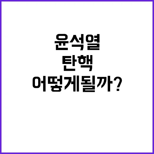 탄핵소추안 공개…윤석열 정권 운명 어떻게 될까?