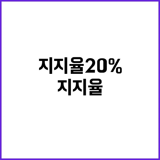 지지율 20%…尹 과연 정치적으로 살아남을까?