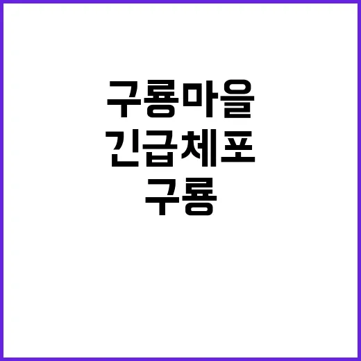 구룡마을 농성 6명 긴급 체포 소식!