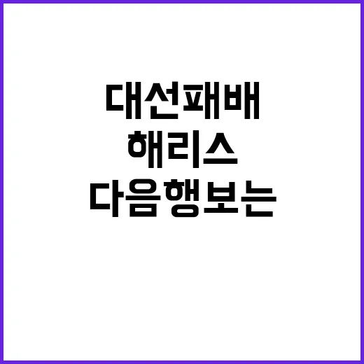 해리스 대선 패배 …