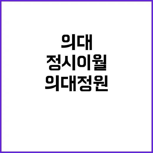 의대 정원 “조정 …