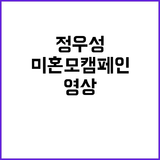 정우성 영상 미혼모…