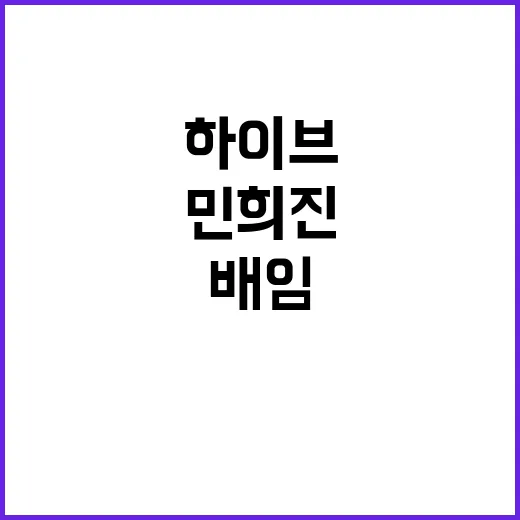 민희진 배임 고발 …