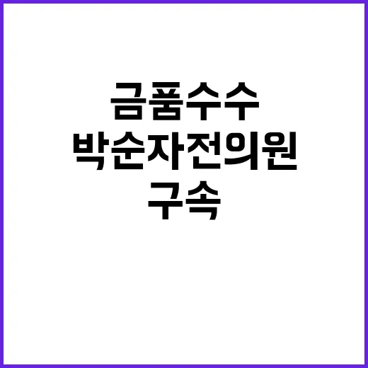 법정구속…박순자 전…