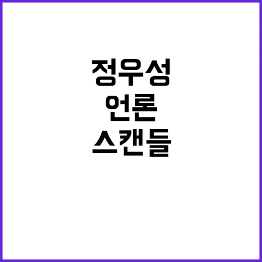 정우성 스캔들 언론…