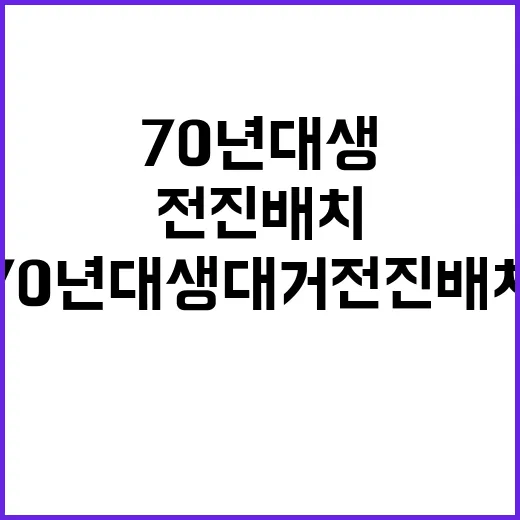 젊어진 롯데 70년대생 대거 전진 배치!