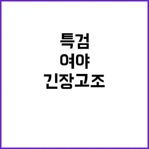 상설특검 여야 대치…