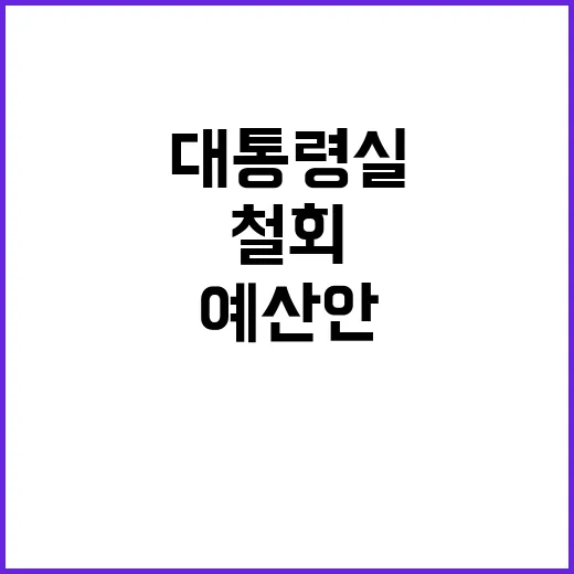 예산안 협상 불가 …