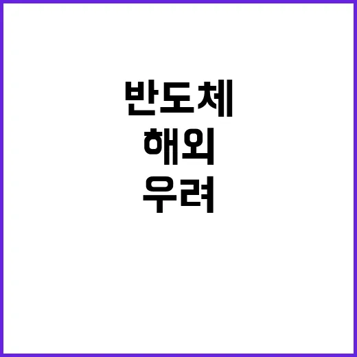 반도체 법안 해외 …