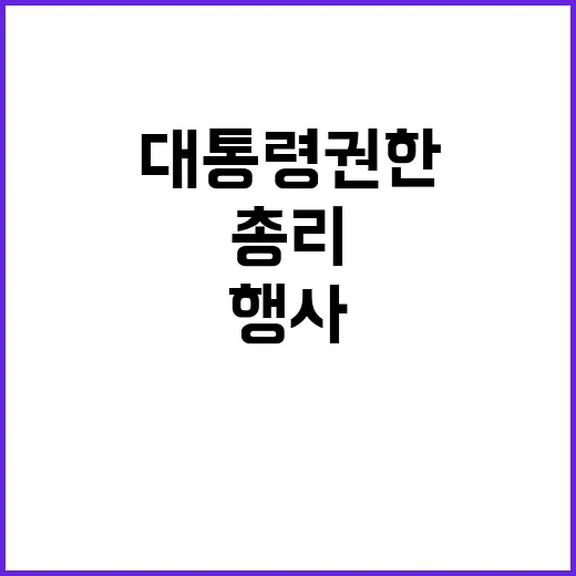 “총리 대통령 권한…