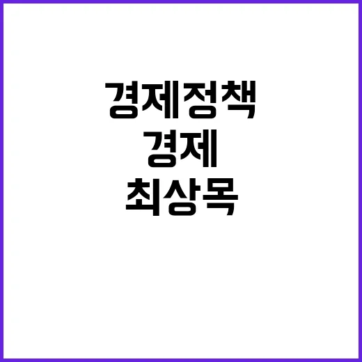 경제정책 최상목 발…