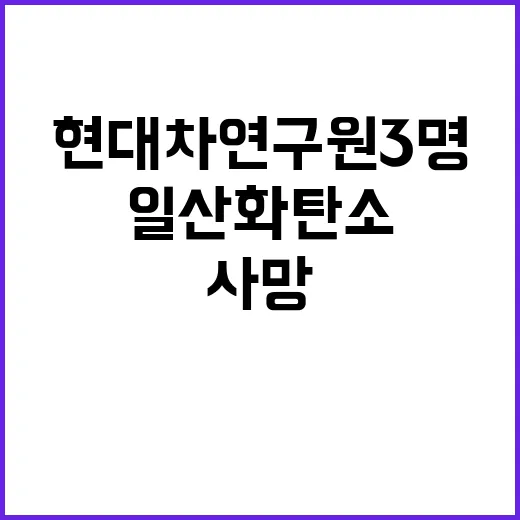 일산화탄소 중독 현…