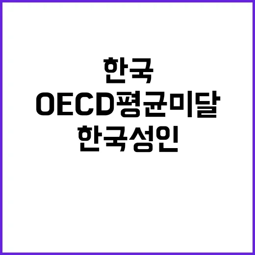 한국 성인 OECD…