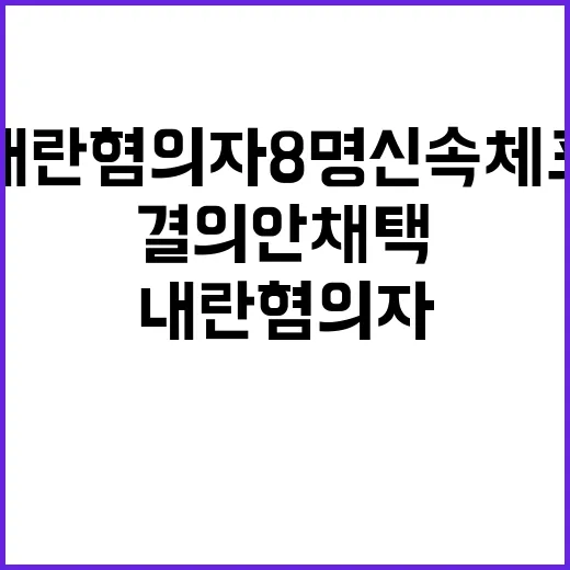 내란혐의자 8명 신…