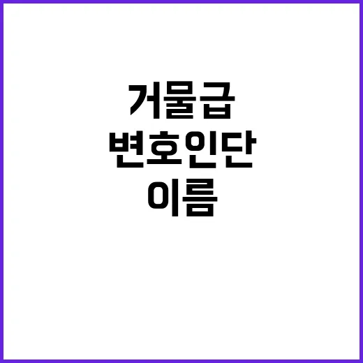 변호인단 거물급 인…