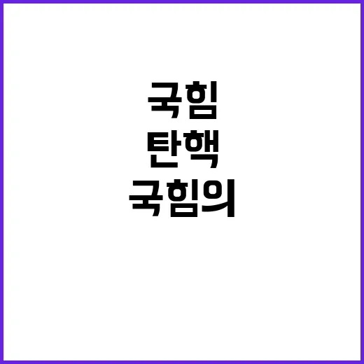 탄핵 국힘의 고민과…