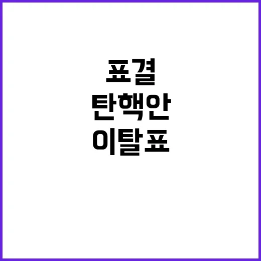 투나잇이슈 탄핵안 …