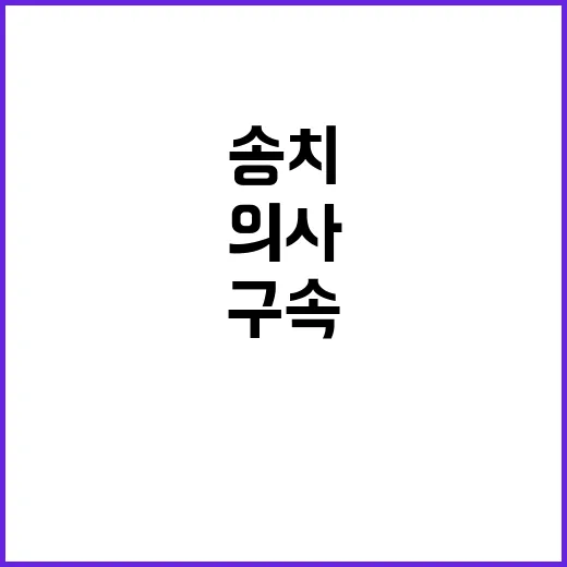 의사 구속 송치 부…