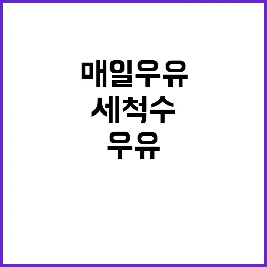 세척수 매일우유 소…