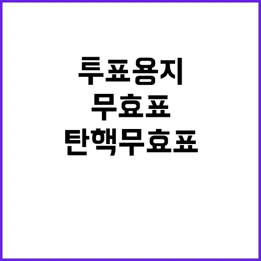 탄핵 무효표 8표 …